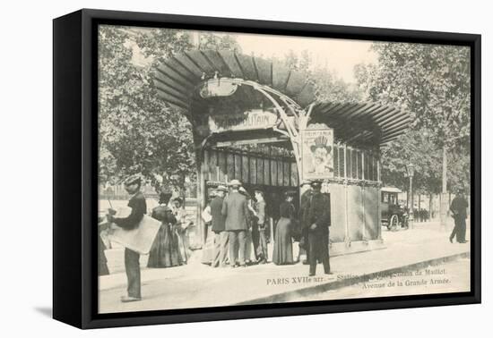 Paris Metro Station, Art Nouveau-null-Framed Stretched Canvas