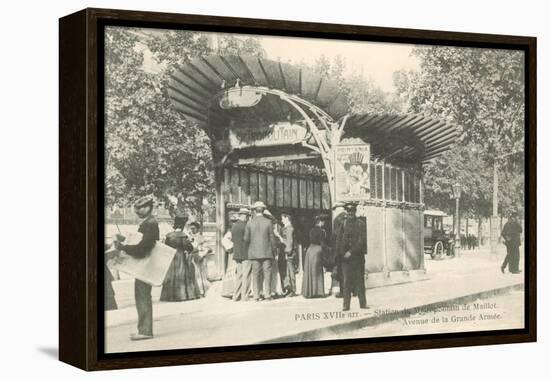 Paris Metro Station, Art Nouveau-null-Framed Stretched Canvas