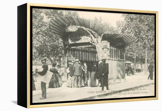 Paris Metro Station, Art Nouveau-null-Framed Stretched Canvas