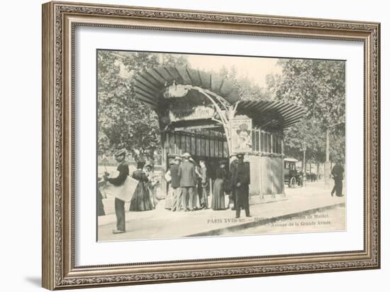 Paris Metro Station, Art Nouveau-null-Framed Art Print