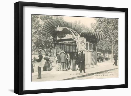 Paris Metro Station, Art Nouveau-null-Framed Art Print