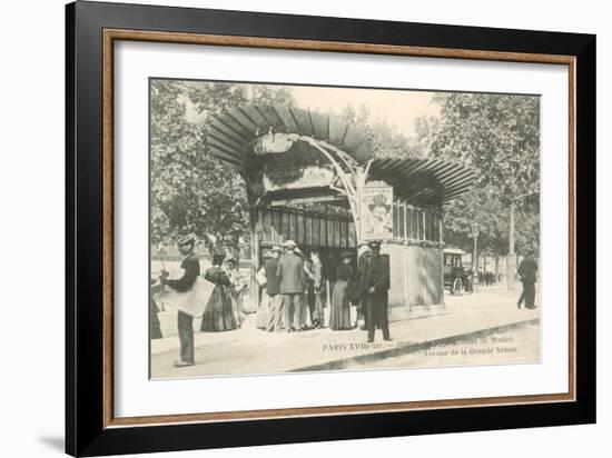 Paris Metro Station, Art Nouveau-null-Framed Art Print