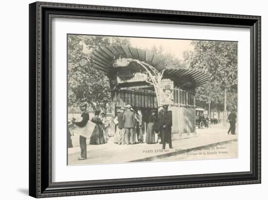 Paris Metro Station, Art Nouveau-null-Framed Art Print