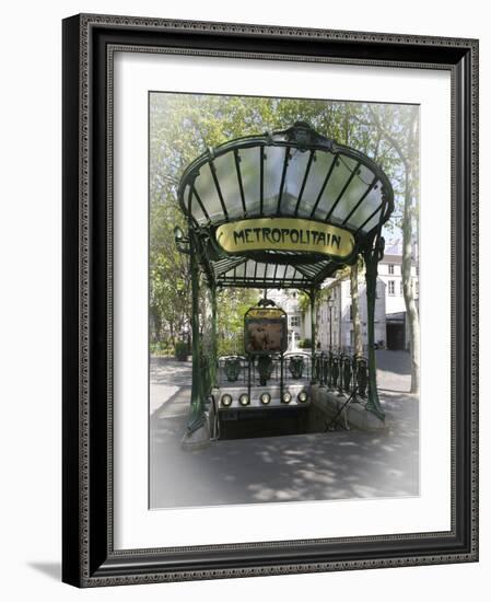 Paris Metro Station-Chris Bliss-Framed Photographic Print