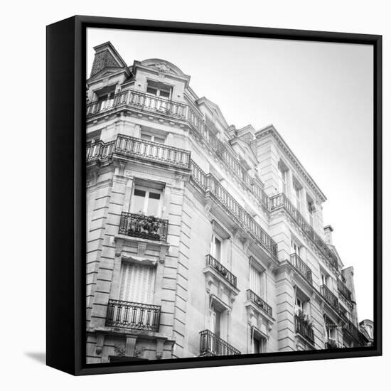 Paris Moments II BW-Laura Marshall-Framed Stretched Canvas