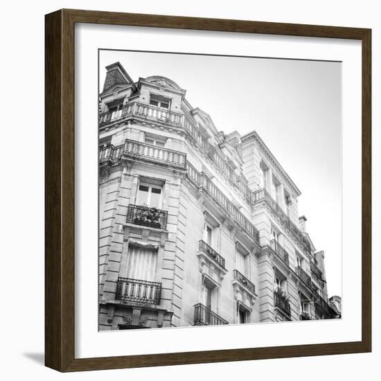 Paris Moments II BW-Laura Marshall-Framed Art Print