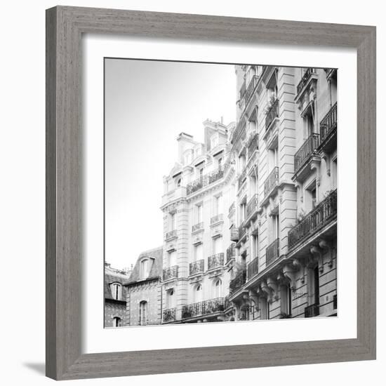 Paris Moments III BW-Laura Marshall-Framed Art Print