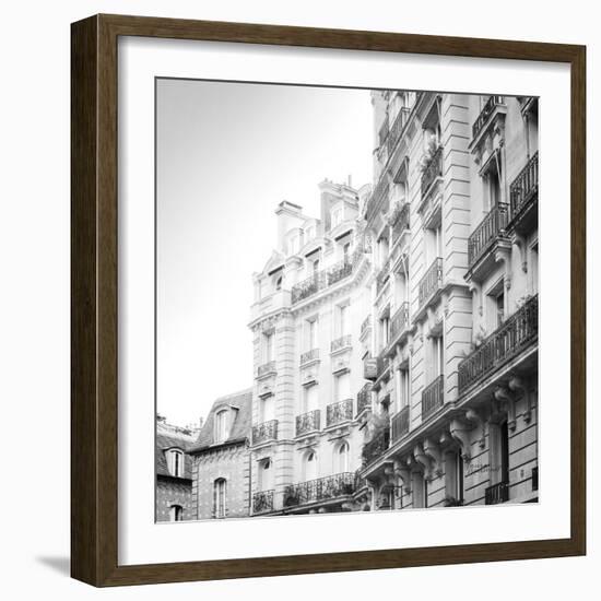 Paris Moments III BW-Laura Marshall-Framed Art Print