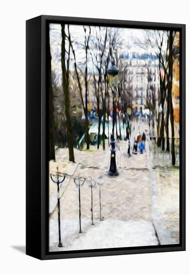 Paris Montmartre IV - In the Style of Oil Painting-Philippe Hugonnard-Framed Premier Image Canvas