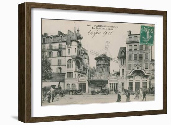 Paris, Montmatre, Le Moulin Rouge-null-Framed Photographic Print