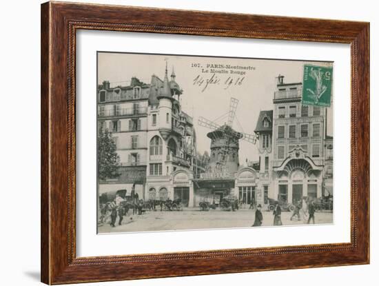 Paris, Montmatre, Le Moulin Rouge-null-Framed Photographic Print