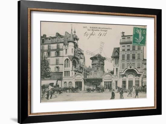 Paris, Montmatre, Le Moulin Rouge-null-Framed Photographic Print