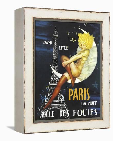 Paris Moon-null-Framed Premier Image Canvas