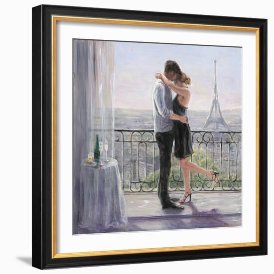 Paris Morning Romance-Karen Wallis-Framed Art Print