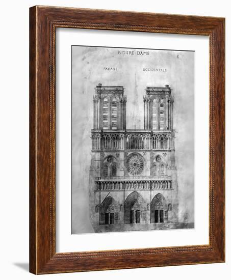 Paris: Notre Dame, 1848-Eugène Viollet-le-Duc-Framed Giclee Print