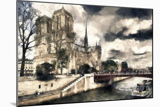 Paris Notre Dame-Philippe Hugonnard-Mounted Giclee Print