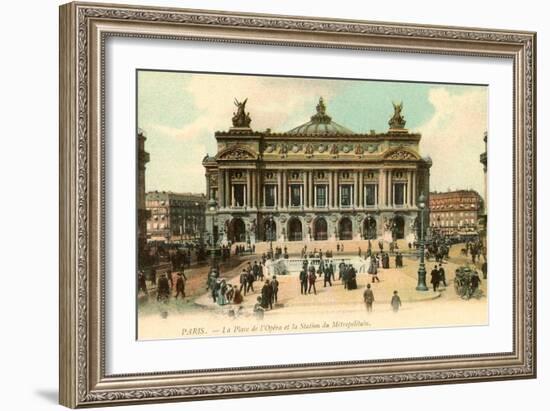 Paris Opera House, France-null-Framed Premium Giclee Print