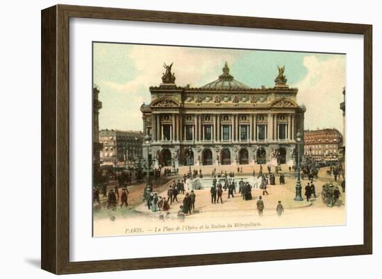 Paris Opera House, France-null-Framed Premium Giclee Print