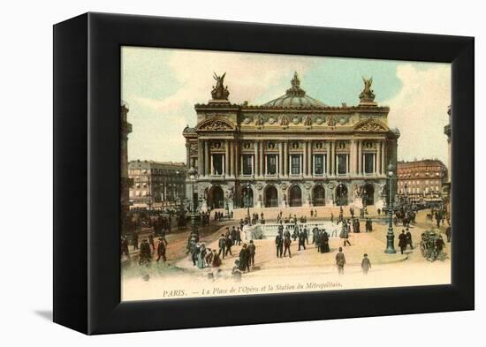 Paris Opera House, France-null-Framed Stretched Canvas