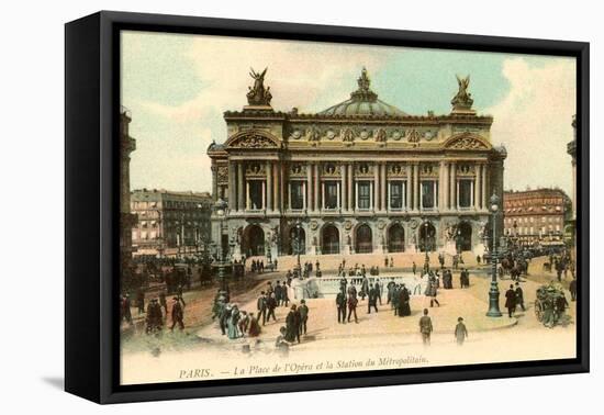 Paris Opera House, France-null-Framed Stretched Canvas