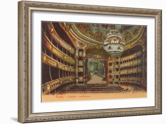 Paris Opera House Interior-null-Framed Art Print