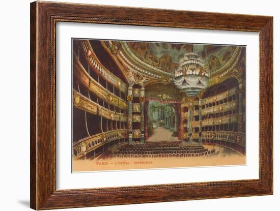 Paris Opera House Interior-null-Framed Art Print