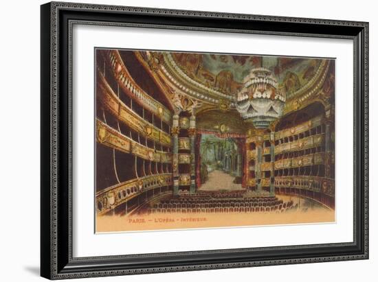 Paris Opera House Interior-null-Framed Art Print