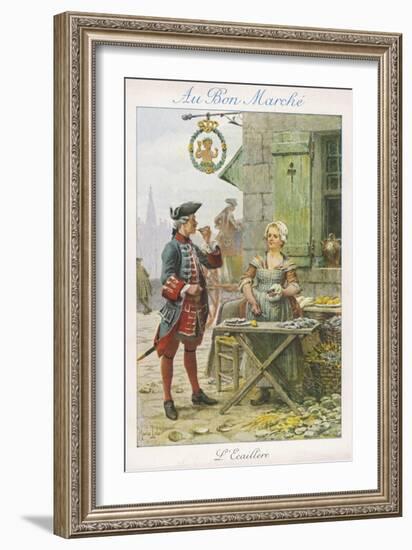 Paris, Oyster Stall 18C-null-Framed Art Print