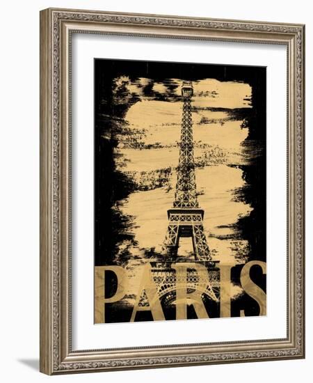 Paris Paint Black-Lauren Gibbons-Framed Art Print