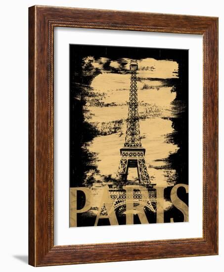 Paris Paint Black-Lauren Gibbons-Framed Art Print