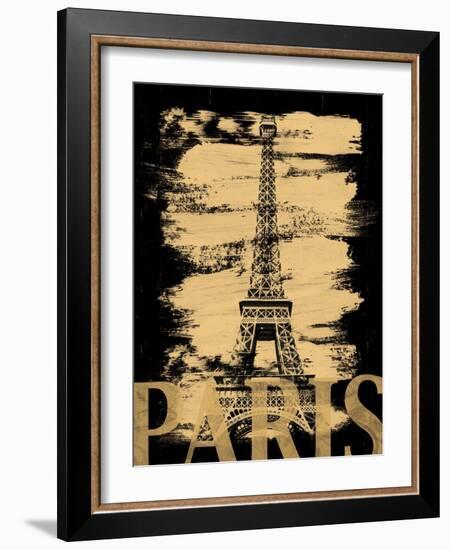 Paris Paint Black-Lauren Gibbons-Framed Art Print