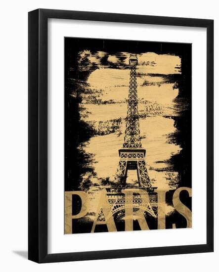 Paris Paint Black-Lauren Gibbons-Framed Art Print