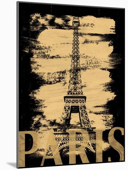 Paris Paint Black-Lauren Gibbons-Mounted Art Print