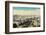Paris Panorama, France. View on Eiffel Tower and Seine River from Notre Dame Cathedral. Vintage, Re-Michal Bednarek-Framed Photographic Print