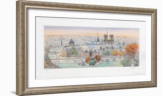 Paris, panorama vers l'Est II-Rolf Rafflewski-Framed Collectable Print