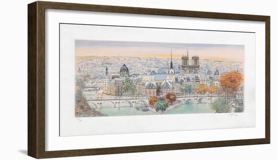Paris, panorama vers l'Est II-Rolf Rafflewski-Framed Collectable Print
