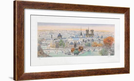 Paris, panorama vers l'Est II-Rolf Rafflewski-Framed Collectable Print