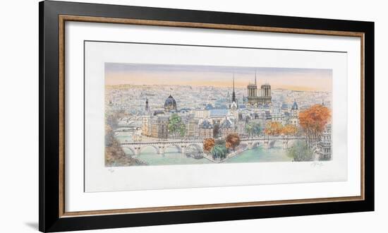 Paris, panorama vers l'Est II-Rolf Rafflewski-Framed Collectable Print