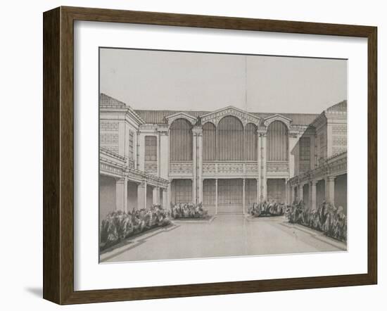 Paris, petit lycée Louis-le-Grand (lycée Montaigne) : 1882-1885 : la cour d'honneur : le bâtiment-Coeur Charles-Justin Le-Framed Giclee Print