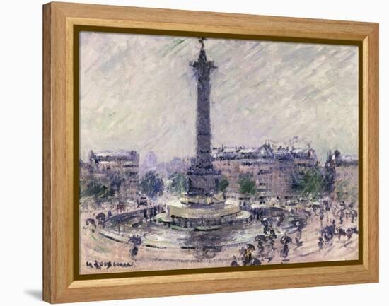 Paris, Place De La Bastille, C.1922-Gustave Loiseau-Framed Premier Image Canvas