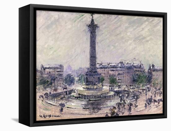 Paris, Place De La Bastille, C.1922-Gustave Loiseau-Framed Premier Image Canvas