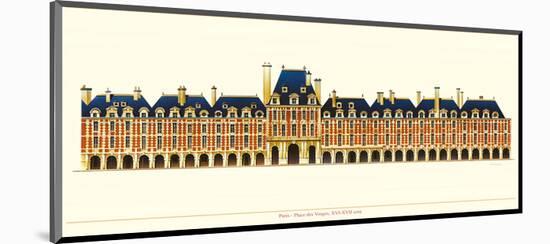 Paris, Place des Vosges-Libero Patrignani-Mounted Art Print