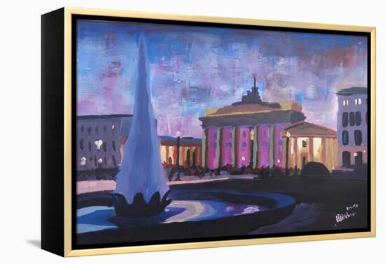 Paris Place in Berlin Germany-Martina Bleichner-Framed Stretched Canvas