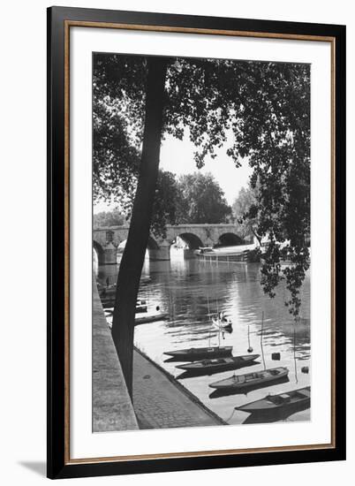 Paris, Pont Marie-Jules Dortes-Framed Giclee Print