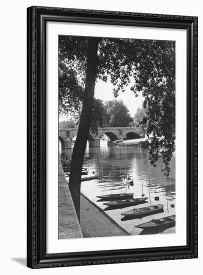 Paris, Pont Marie-Jules Dortes-Framed Giclee Print