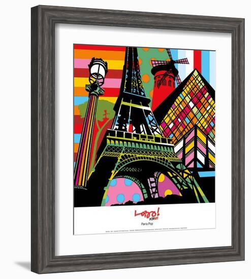 Paris Pop-Lobo-Framed Art Print