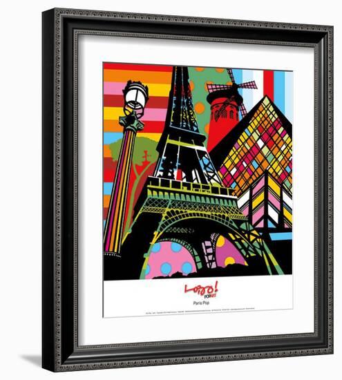 Paris Pop-Lobo-Framed Art Print