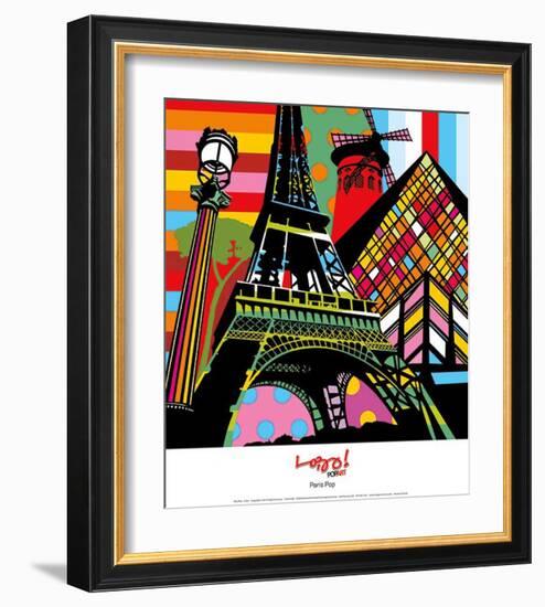 Paris Pop-Lobo-Framed Art Print