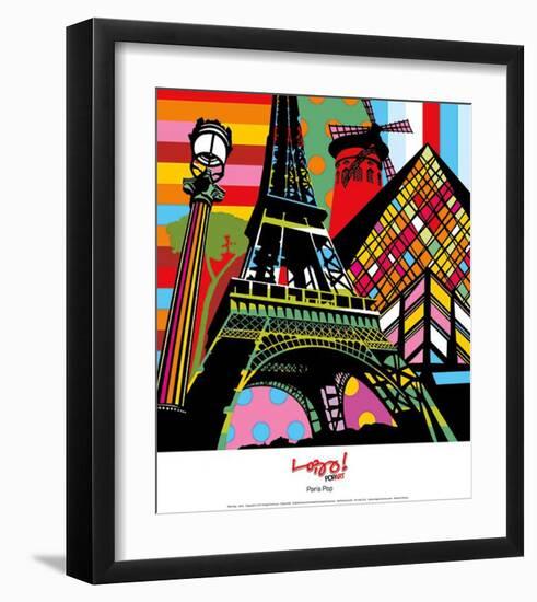 Paris Pop-Lobo-Framed Art Print