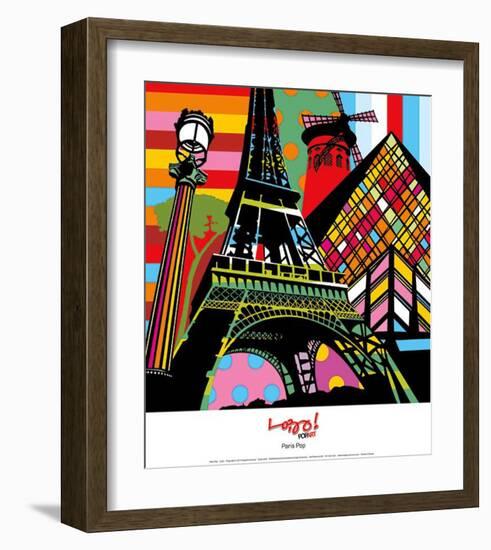 Paris Pop-Lobo-Framed Art Print